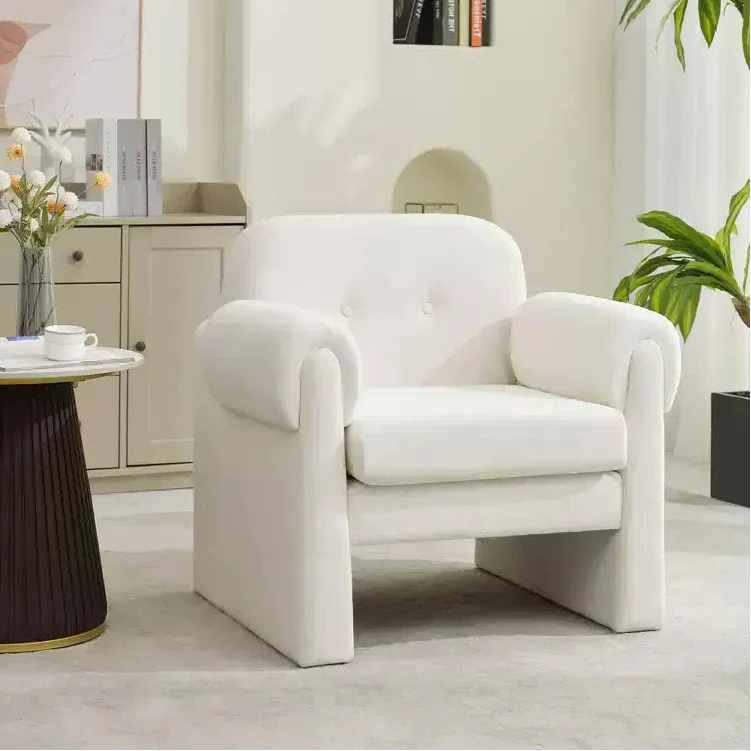Downy Fluffy Cloud Upholstered Accent Chair, Armchair for Bedroom Reception Area Reading Room Living Room