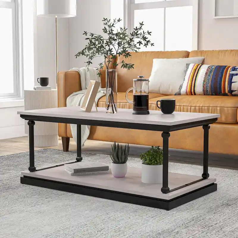 Marcin Transitional 47-inch 1-Shelf Coffee Table by Furniture of America