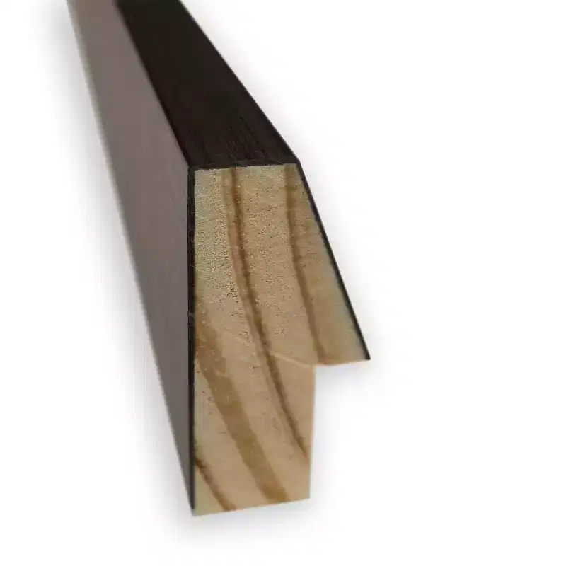 Light Bronze Non-Beveled Wood Bathroom Wall Mirror 25 x 37 in.
