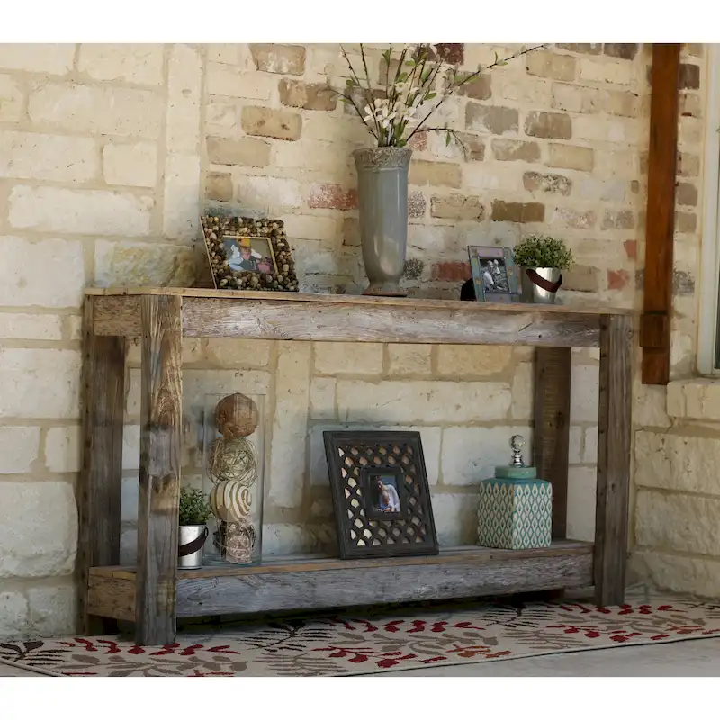 Reclaimed Wood Sofa Console Table
