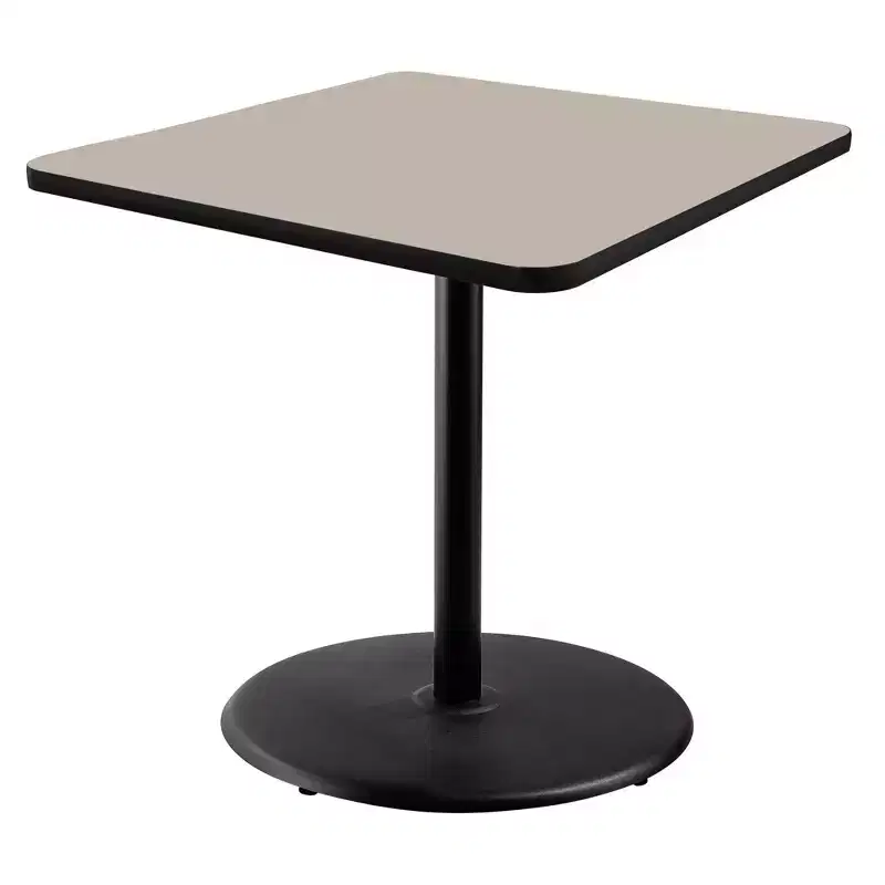 Hampden Furnishings 36" Bennet Collection Square Dining Table Black/Gray Nebula
