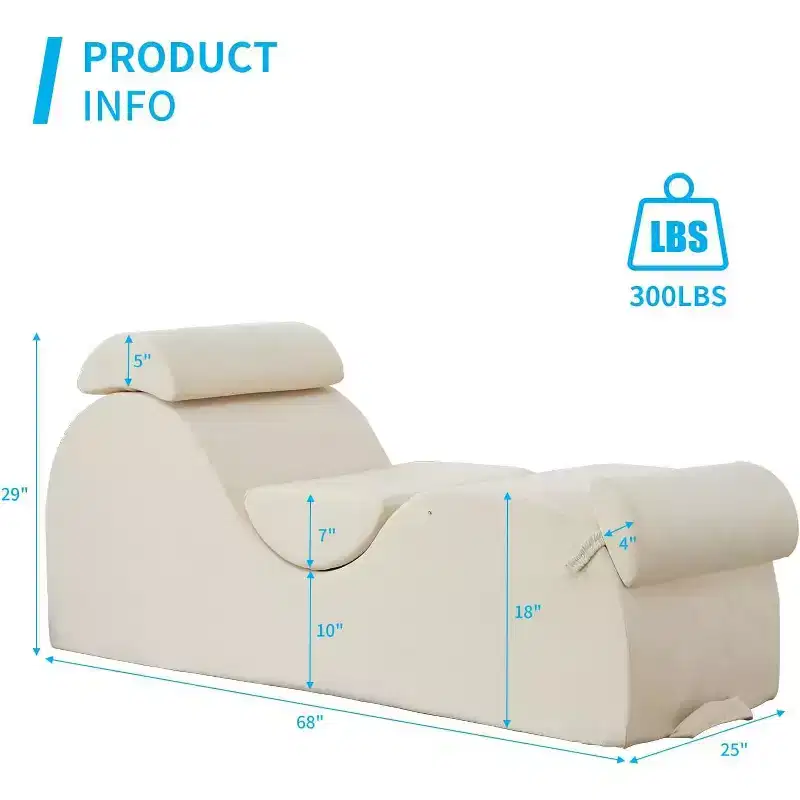Yoga Chair, Modern Chaise Lounge Chair for Yoga