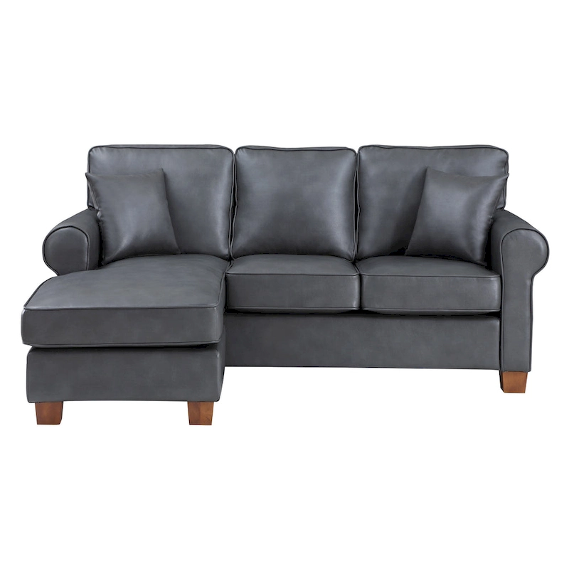 Rylee Rolled Arm Sectional with Pillows
