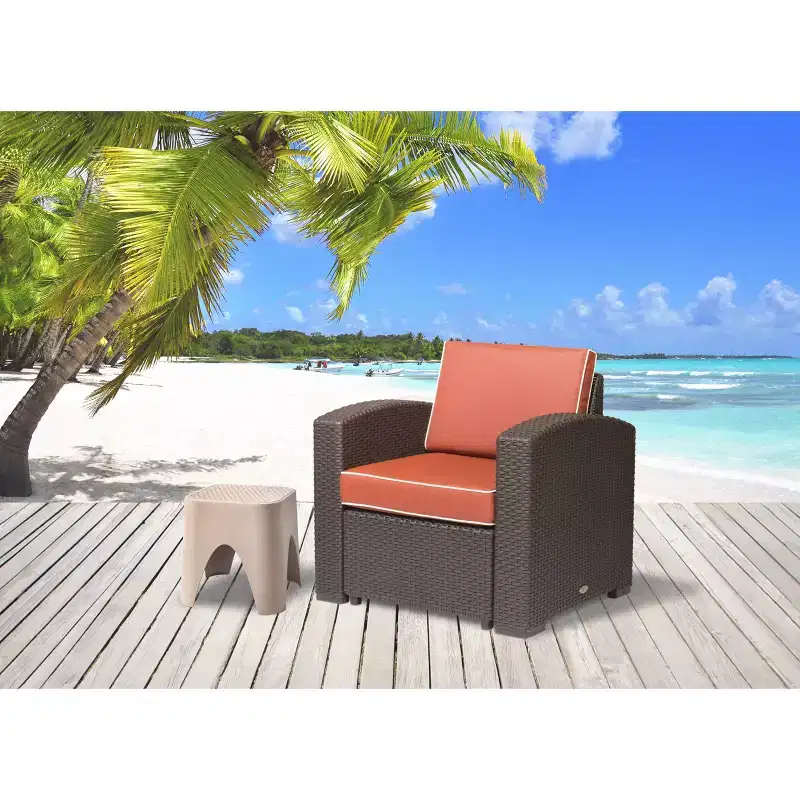 Magnolia Rattan Club Chair - Lagoon