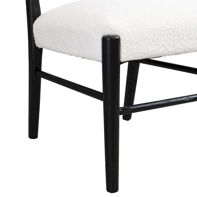 Fescue Fabric and Rubberwood Upholstered Dining Chairs (Set of 2) by Christopher Knight Home