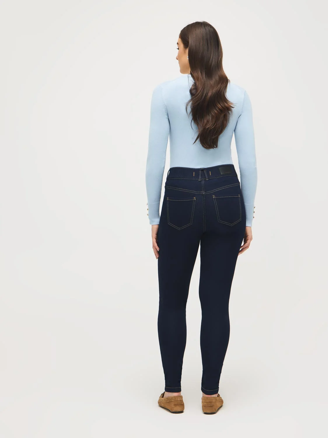 Cotton-Blend Stretch Skinny Jeans