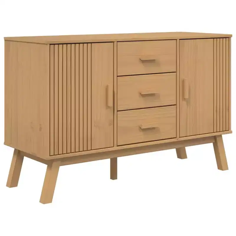 vidaXL Sideboard OLDEN Brown 44.9x16.9x28.9 Solid Wood Pine