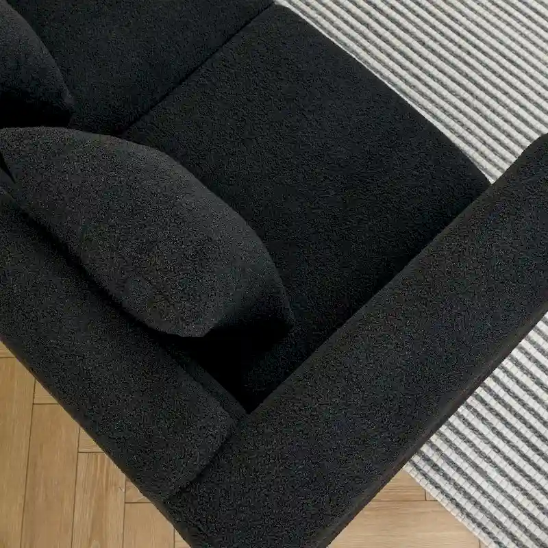 Fabric 3-seater Sofa with 3 Pillows