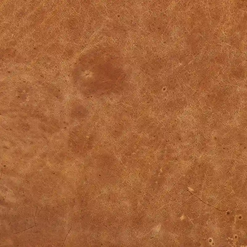 Poly & Bark Turin Leather Ottoman in Cognac Tan