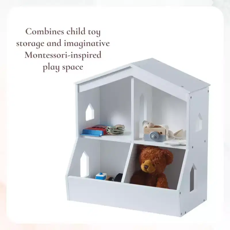 Little Seeds Trellis Storage Cubby Bookcase