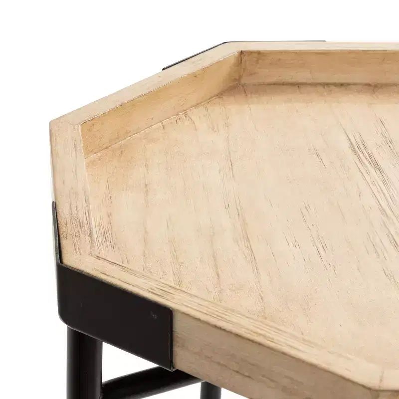 Kate and Laurel Occonor Octagon Wood Side Table, 15x15x24, Natural