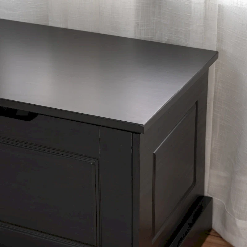 Josie Black Wooden 3-Piece Nook & Table Set
