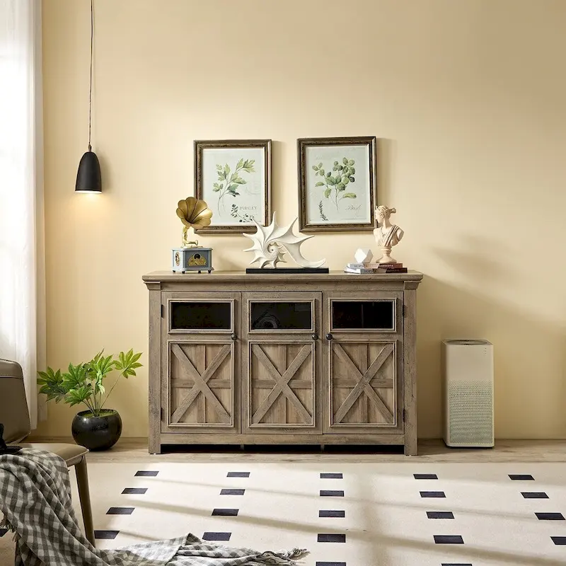 Farmhouse Buffet Sideboard Cabinet