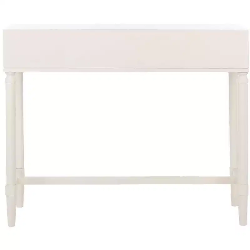 2-Drawer Console Table Pine Frame Transitional Style