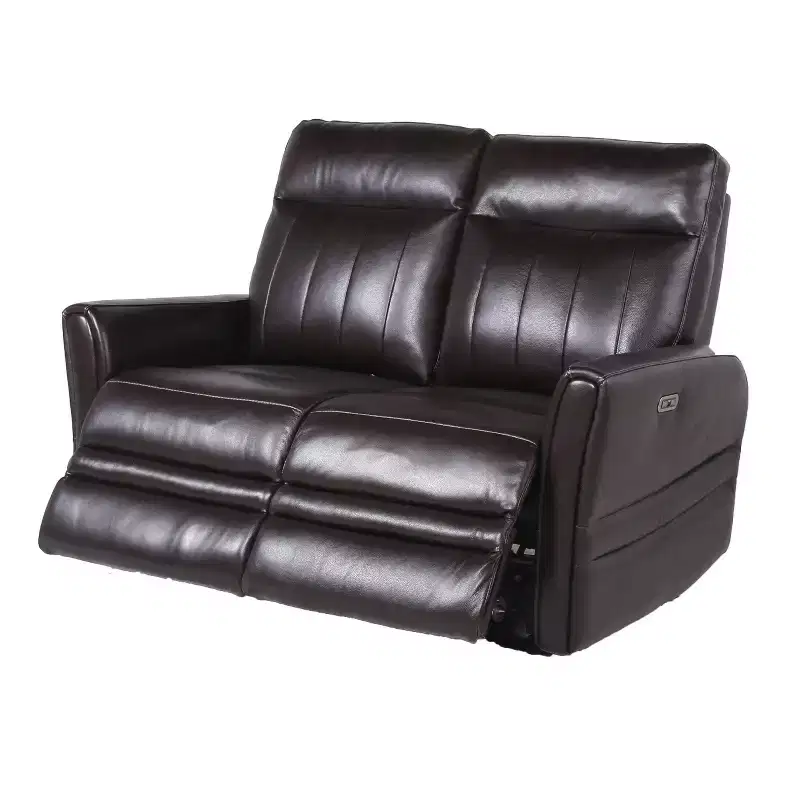 Steve Silver Co. Coachella Power Recliner Loveseat Brown: Upholstered Leather, Iron Frame, 2-Seater