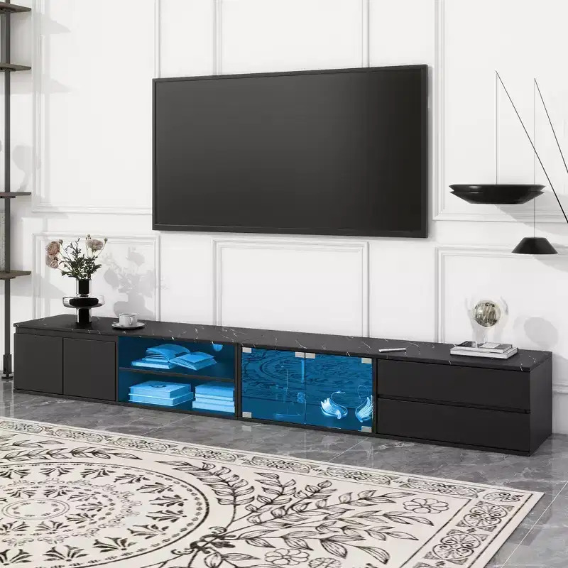 APP Controlled LED TV Stand for TVs Up to 105