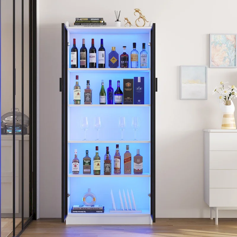 Dining Cabinet with LED light - N/A