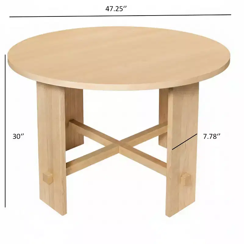 Christopher Knight Home Ulysse Farmhouse Rubberwood Dining Table