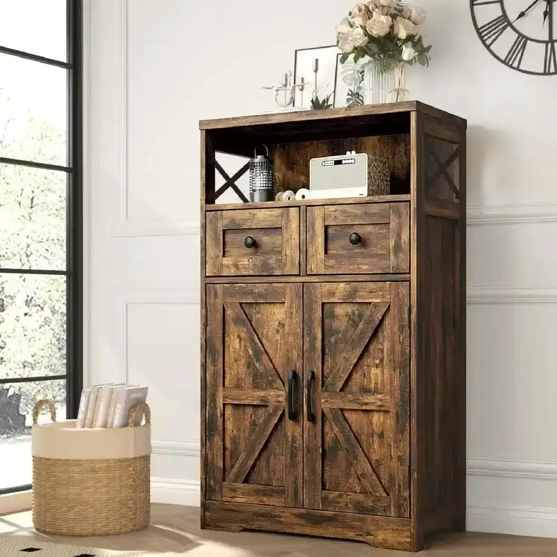 Freestanding Kitchen Pantry Cabinet - 11.6D x 23W x 42.5H