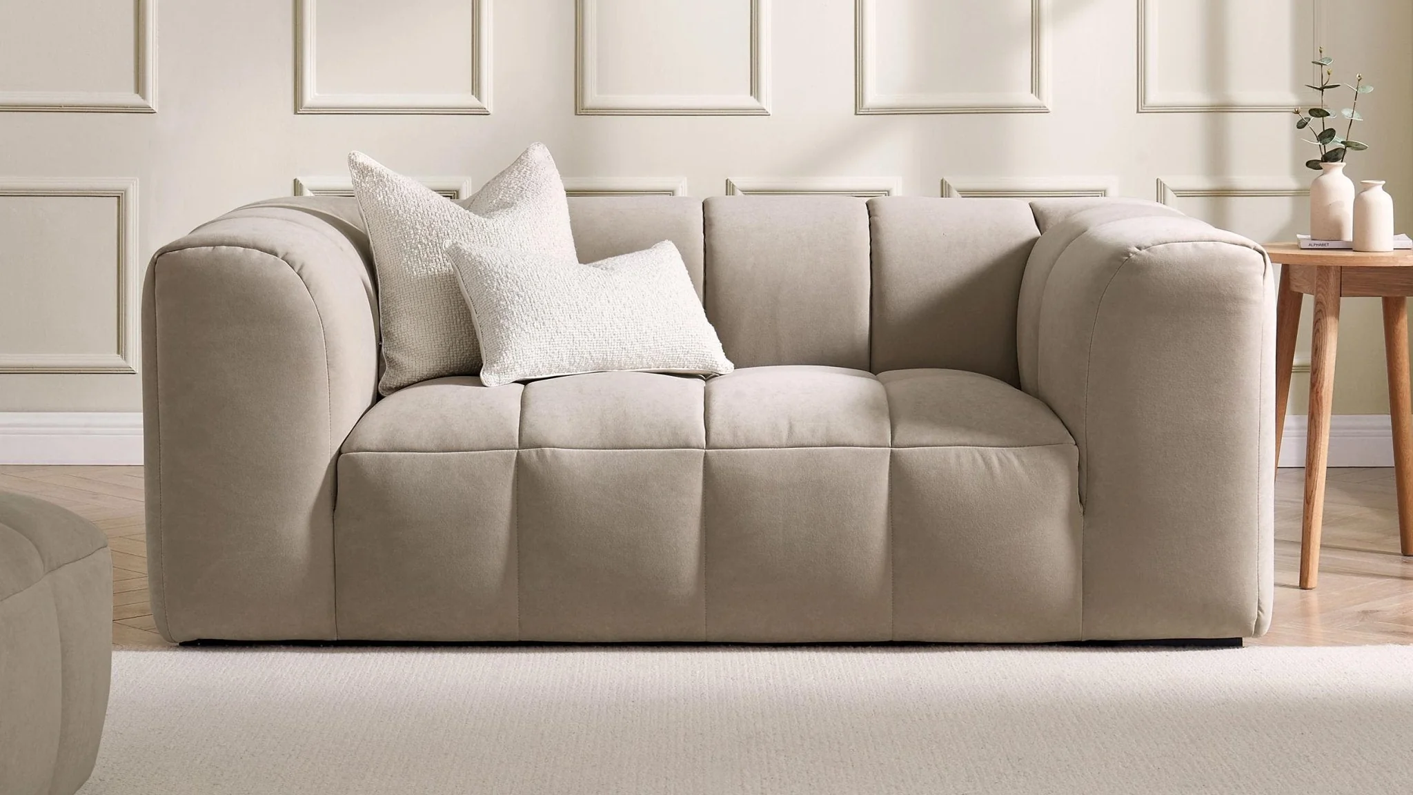 2 Seater Sofa - Stone