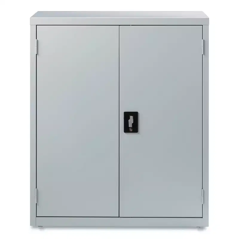 Economy Assembled Storage Cabinets, 3 Shelves, 36 x 18 x 42, Light Gray