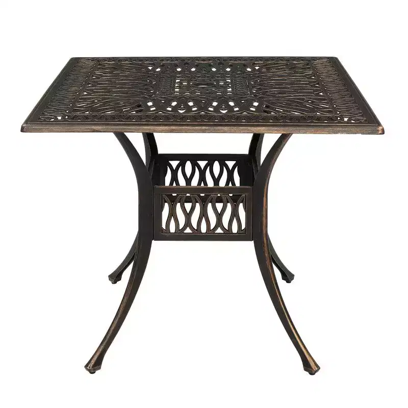 Karl Home Square Metal Outdoor Dining Table