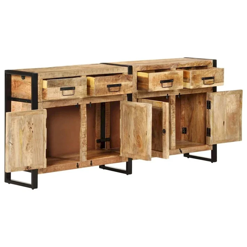 Sideboard 67.7x13.8x31.5 Solid Mango Wood