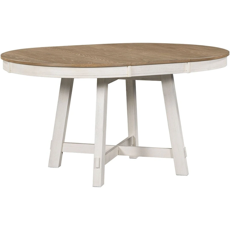 5 PCS Farmhouse Dining Table Set of 4 Chairs, Extendable