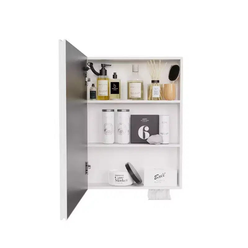 FAMYYT 26 in. W x20 in. H Aluminum Medicine Cabinet with Mirror and Light, Anti-fog, Easy to install