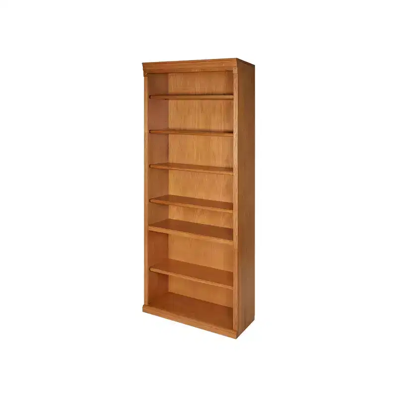 84 Inch Tall Wood Bookcase with 7 Shelves, Anti-Tip Hardware