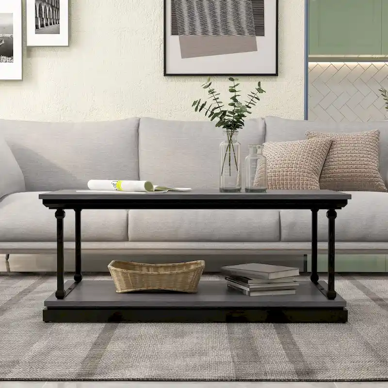 Marcin Transitional 47-inch 1-Shelf Coffee Table by Furniture of America