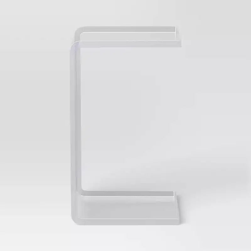 Acrylic C Shaped Side Table Clear - Room Essentials™