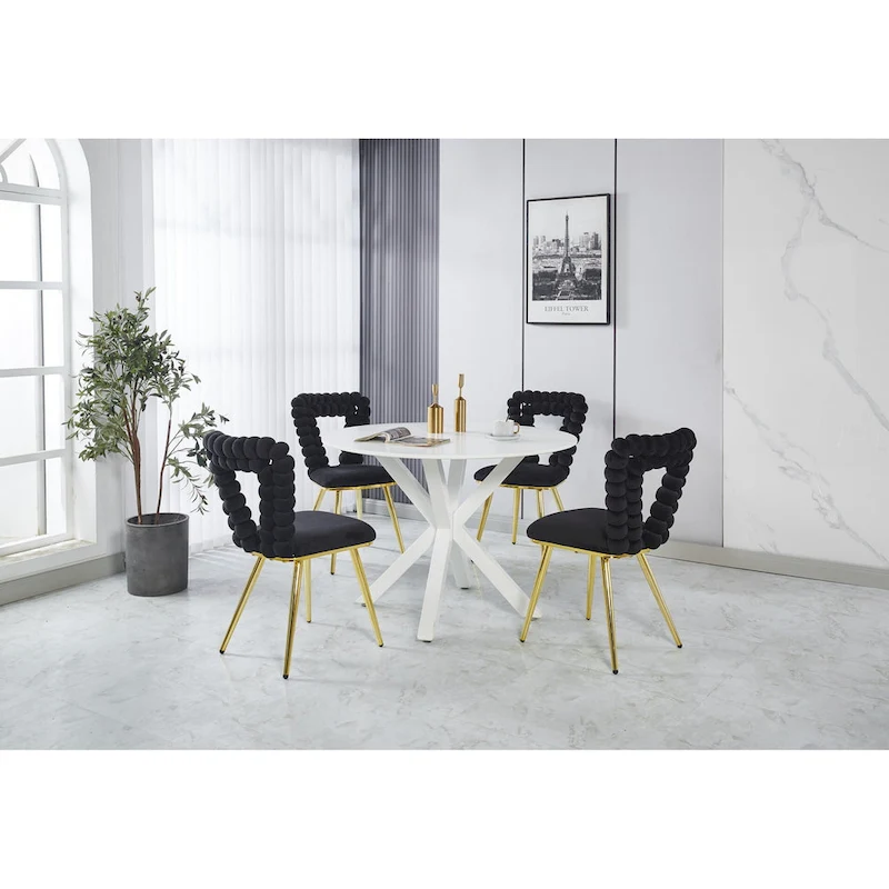 22.04 Accent Chairs with Iron Legs (Set of 2)
