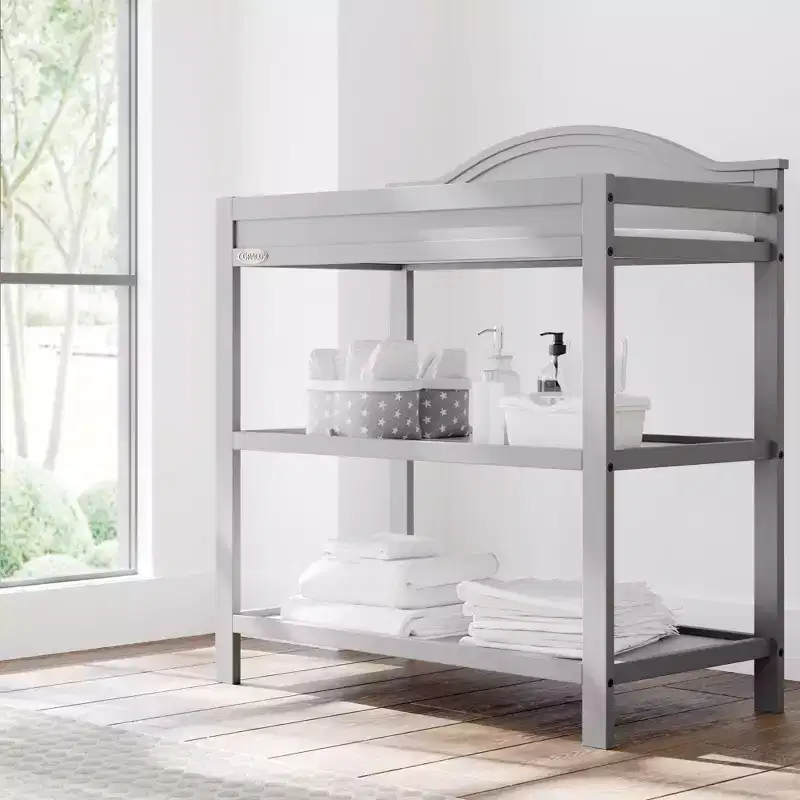 Changing Table with Water-Resistant Changing Pad