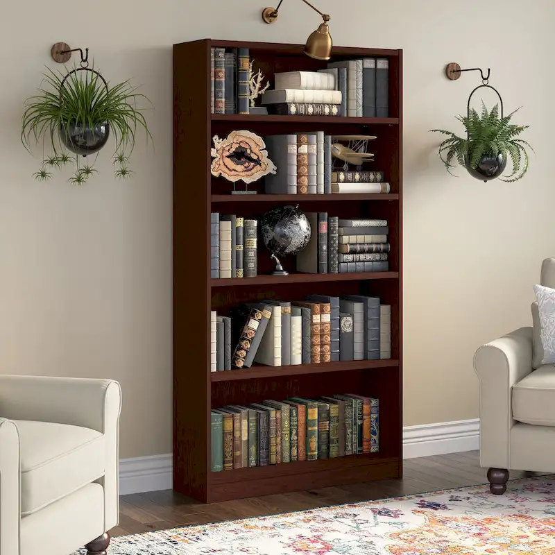 Tall 5-Shelf Bookcase Storage Unit – 72