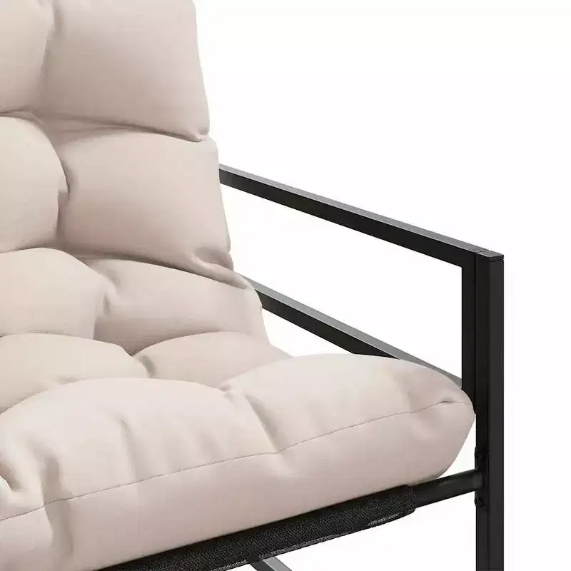 Garden Bench with Cushion in Taupe