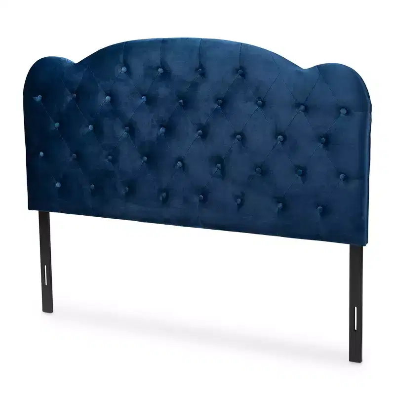 Clovis Velvet Fabric Upholstered Headboard - Baxton Studio