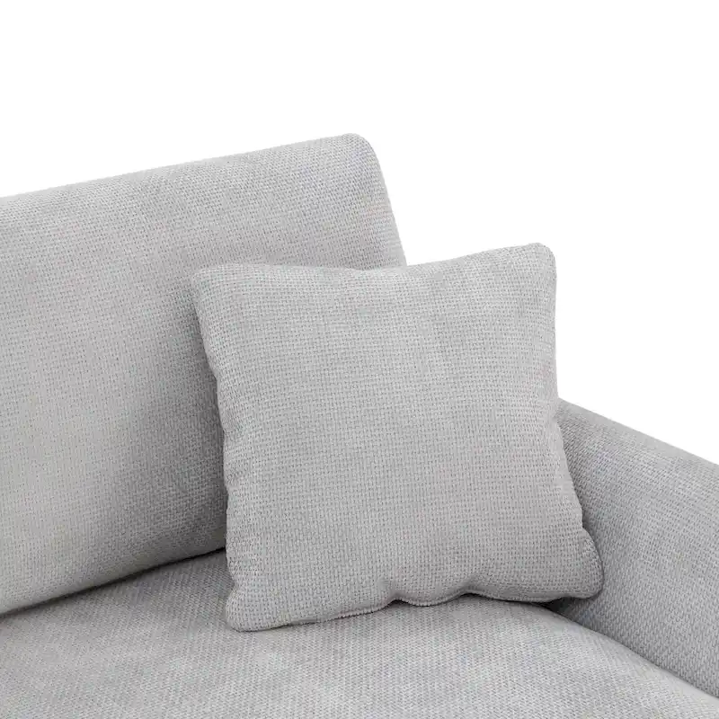 Rosita Modern L-shaped Sectional Sofa with Chaise Lounge by GDFStudio
