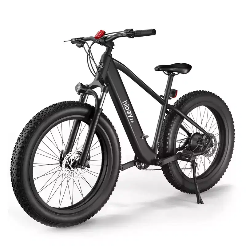 Hiboy Adult P6 26" Step-Over Electric Mountain Bike - Black
