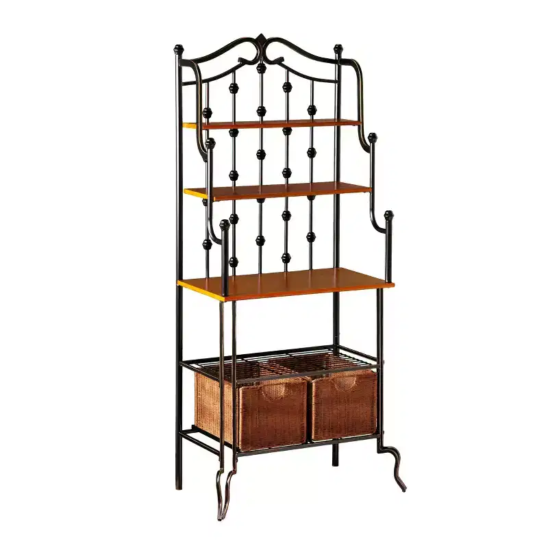 Saint Pierre Bakers Rack - Black/Brown - SEI