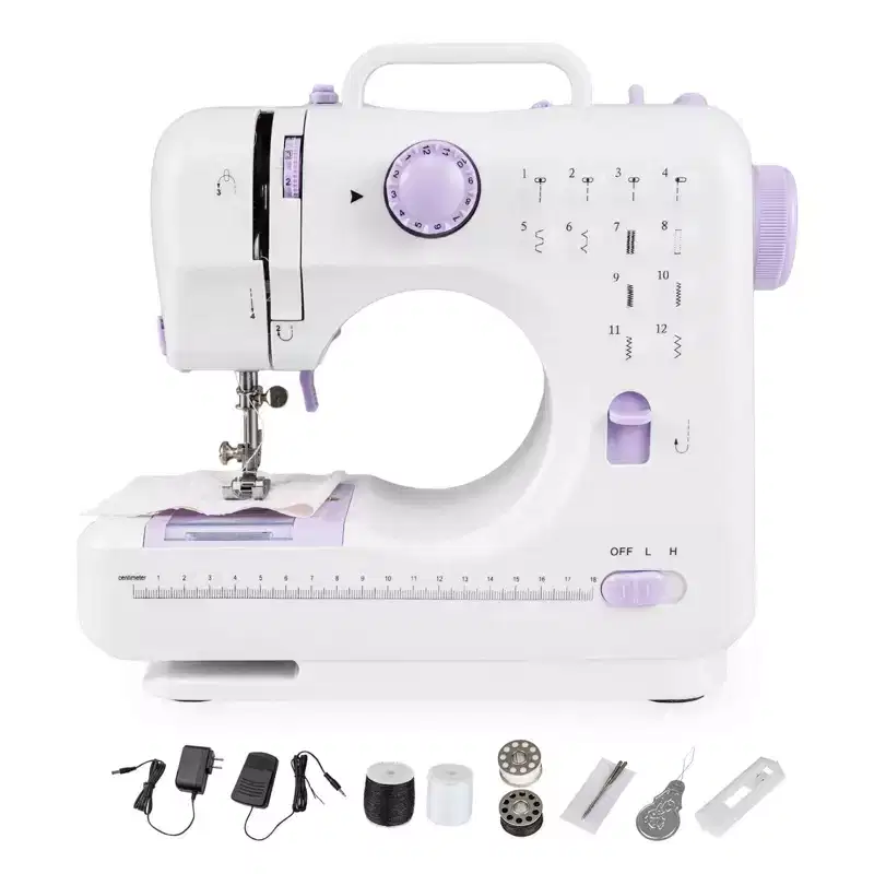 Sewing Machine for Beginners Mini Sewing Machine with 12 Built-in Stitches & Light
