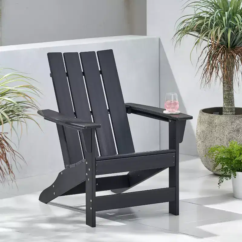 GDFStudio Panagiota Outdoor Resin Deep Seating Adirondack Chair