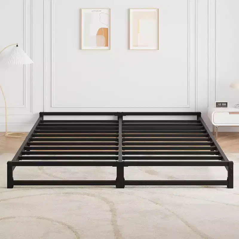 6 Inch Twin/Full/Queen/King Size Bed Frame Heavy Duty Metal Platform Bed Frame with Steel Slat Support