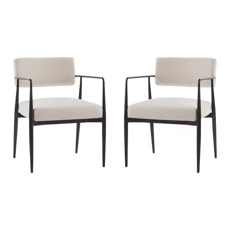 Christopher Knight Home Behrens Mid-Century Modern Upholstered Dining Chairs (Set of 2)