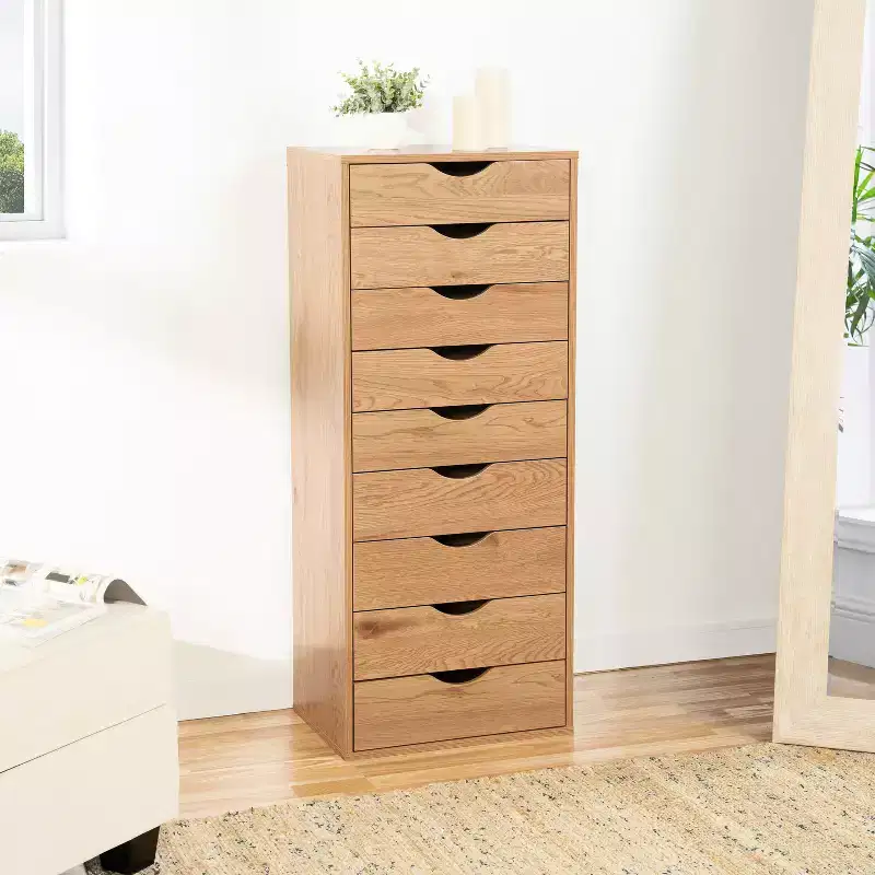 9-Drawer Office File Storage Cabinet with Tall Drawers