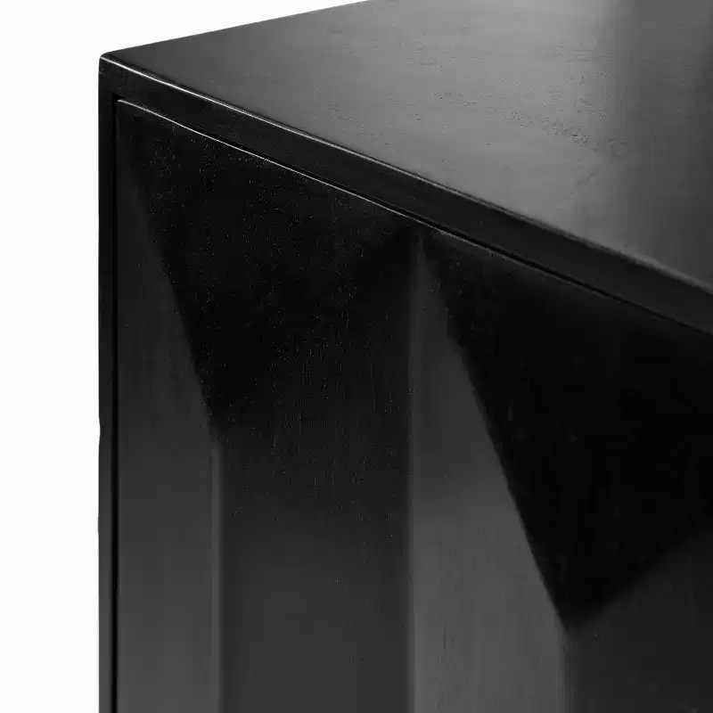 Kate & Laurel All Things Decor 30"x10"x14" Ranier Two-Door Wall Cabinet Black
