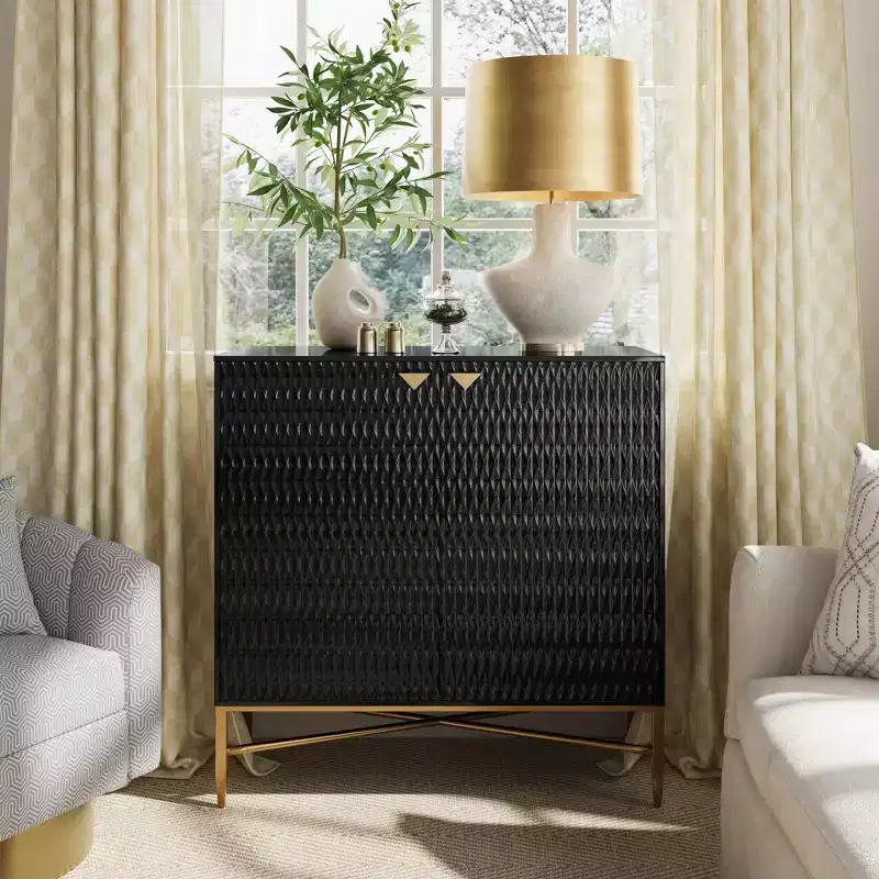 CLIHOME 15.75-in W x 32.87-in H MDF 2 Doors Freestanding Utility Storage Cabinet