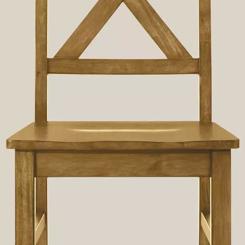 Solid Wood Cross-Back Dining Chair of 18.5 W x 21.4 D x 38.4 H