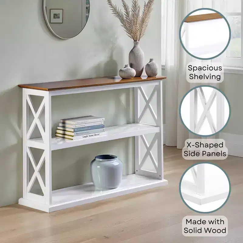 Coventry Console Table with Shelves