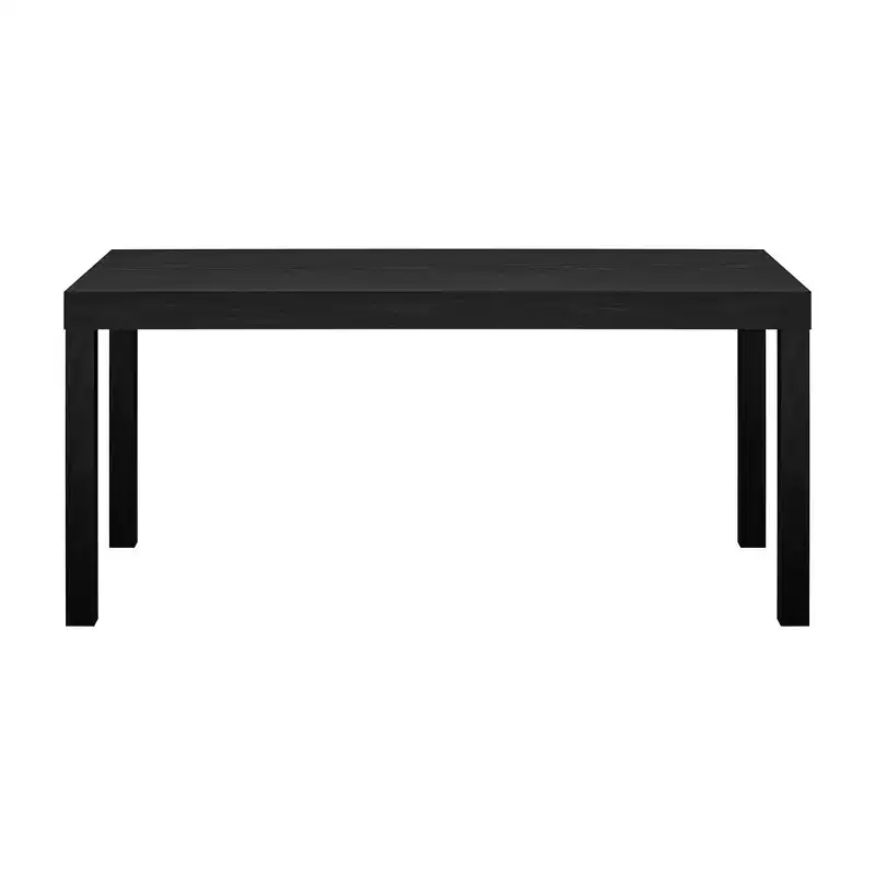 Black Oak Finish Coffee Table with 4-Leg Base